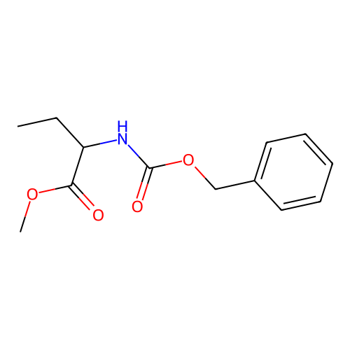 Methyl 2-([(benzyloxy)carbonyl]amino)butanoate structure