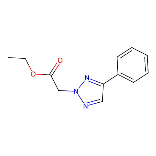 Ethyl 2-(4-phenyltriazol-2-yl)acetate structure