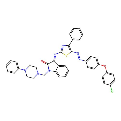C40H32ClN7O2S structure
