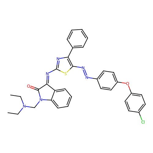 C34H29ClN6O2S structure
