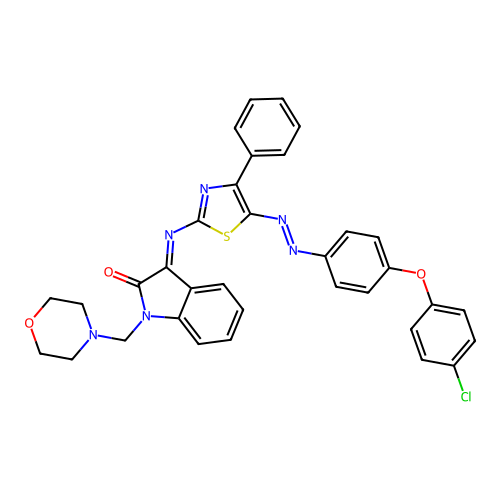 C34H27ClN6O3S structure