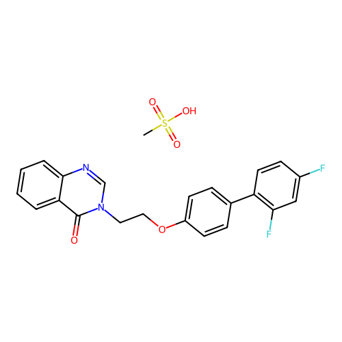 Flubichin methanesulfonate structure