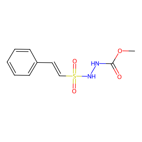 methyl N-[[(E)-2-phenylethenyl]sulfonylamino]carbamate structure