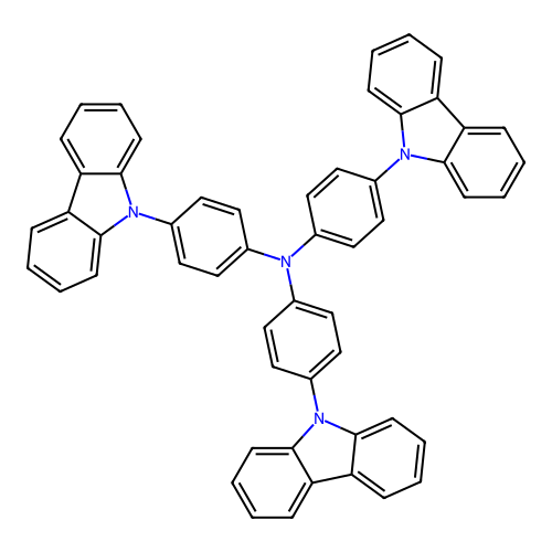 Tris(4-carbazoyl-9-ylphenyl)amine structure