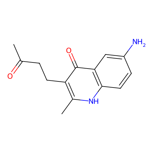 4-(6-Amino-4-hydroxy-2-methyl-quinolin-3-yl)-butan-2-one structure