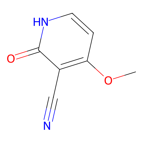 3-Pyridinecarbonitrile, 1,2-dihydro-4-methoxy-2-oxo- structure
