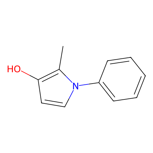 2-Methyl-1-phenylpyrrol-3-ol structure