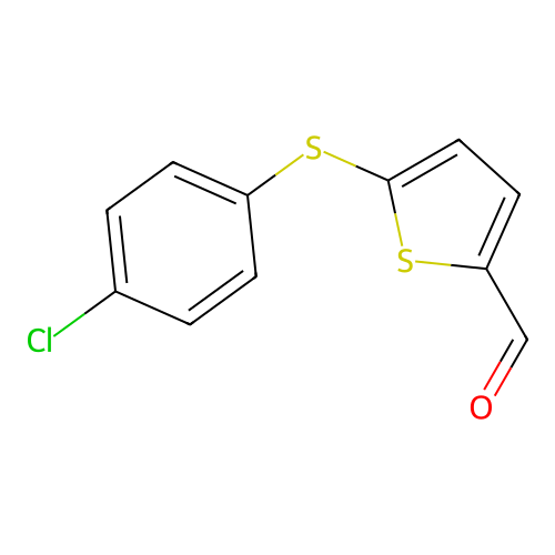 5-[(4-Chlorophenyl)sulfanyl]-2-thiophenecarbaldehyde structure