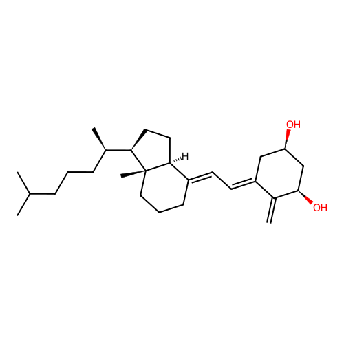 (5E)-1beta-hydroxyvitamin D3/(5E)-1beta-hydroxycholecalciferol structure