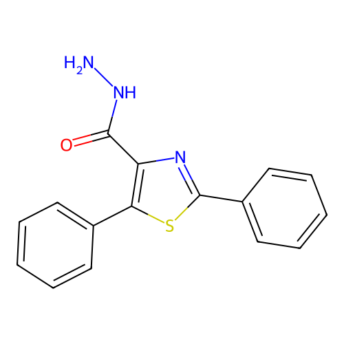 2,5-Diphenyl-1,3-thiazole-4-carbohydrazide structure