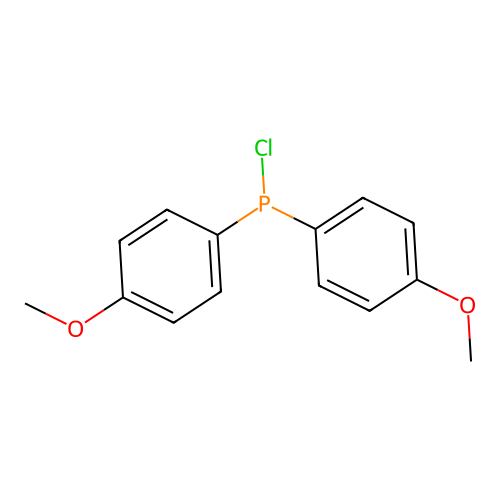 Bis(4-methoxyphenyl)chlorophosphine structure