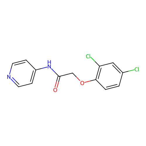 2-(2,4-dichlorophenoxy)-N-(pyridin-4-yl)acetamide structure