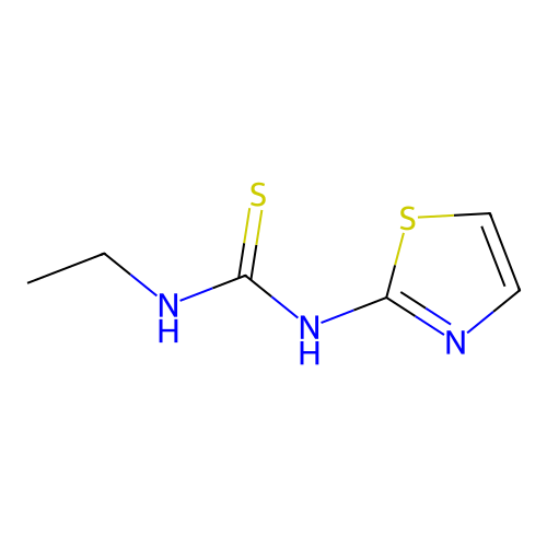 Thiourea, N-ethyl-N'-2-thiazolyl- structure