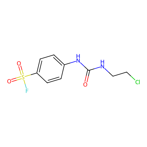 4-(3-(2-Chloroethyl)ureido)benzene-1-sulfonyl fluoride structure