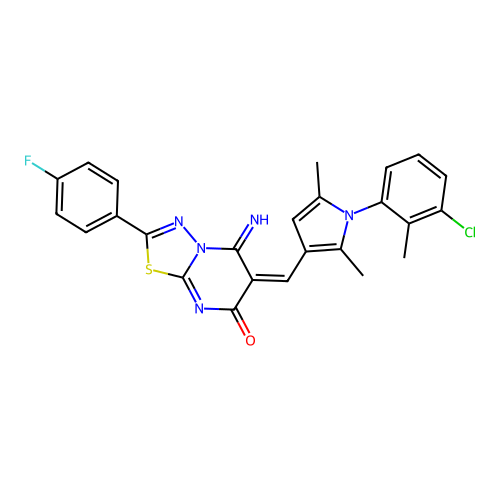 C25H19ClFN5OS structure