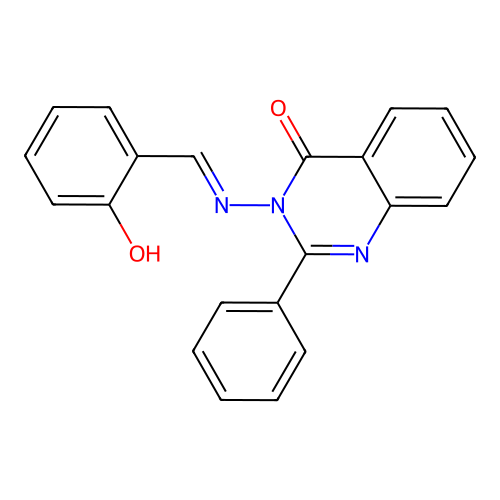 3-(2-Hydroxybenzylideneamino)-2-phenylquinazolin-4(3h)-one structure