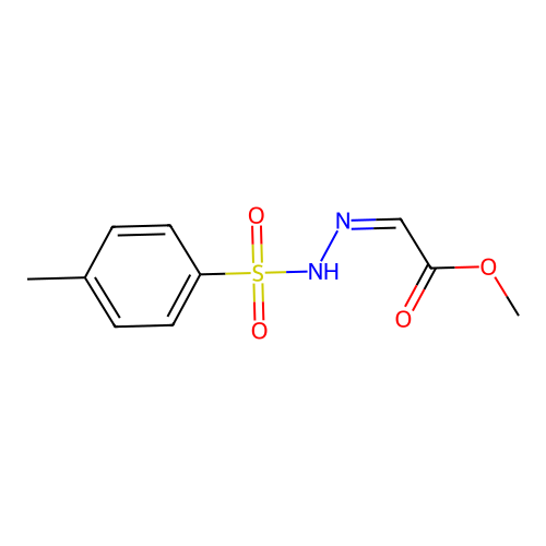 methyl (2Z)-2-[(4-methylphenyl)sulfonylhydrazinylidene]acetate structure