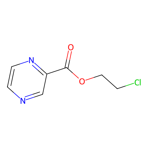2-Chloroethyl pyrazine-2-carboxylate structure