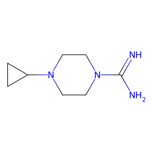 4-Cyclopropylpiperazine-1-carboximidamide structure