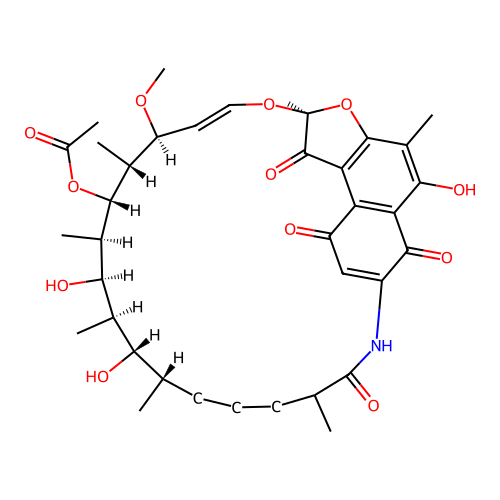 Tetrahydrorifamycin S structure