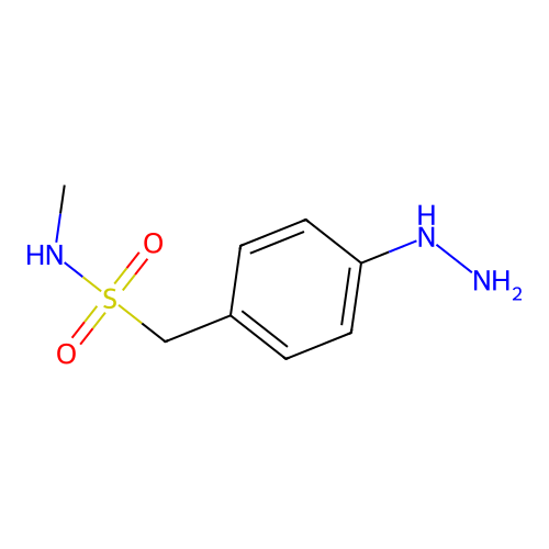 4-Hydrazinyl-N-methylbenzenemethanesulfonamide structure