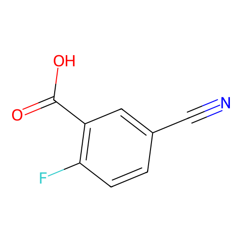 5-Cyano-2-fluorobenzoic acid structure