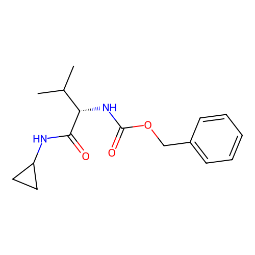 Benzyl N-[(1S)-1-(cyclopropylcarbamoyl)-2-methylpropyl]carbamate structure