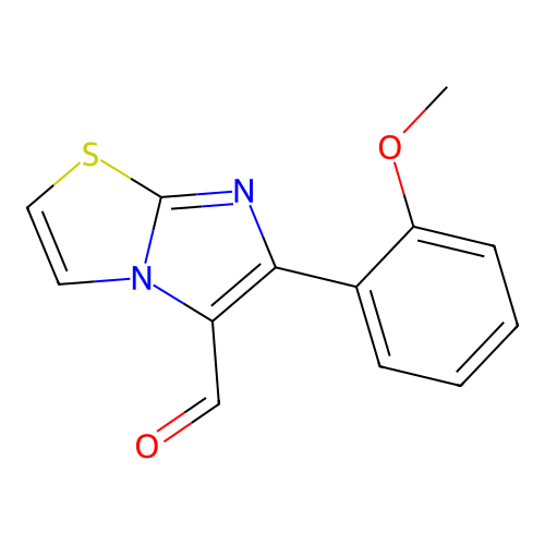 6-(2-Methoxyphenyl)imidazo[2,1-b][1,3]thiazole-5-carbaldehyde structure