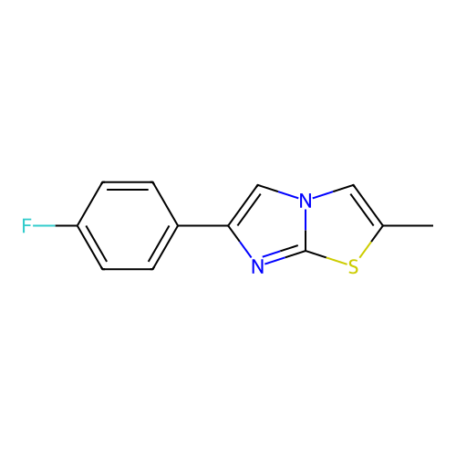 6-(4-Fluorophenyl)-2-methylimidazo[2,1-b][1,3]thiazole structure