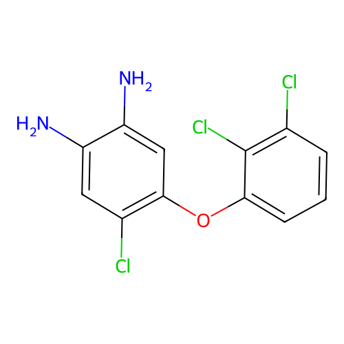 4-Chloro-5-(2,3-dichlorophenoxy)benzene-1,2-diamine structure