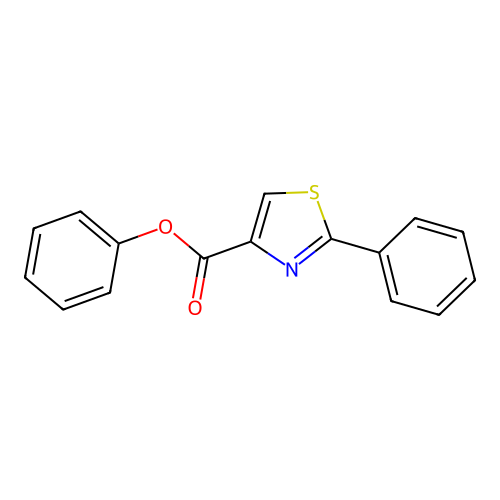 Phenyl 2-phenylthiazole-4-carboxylate structure