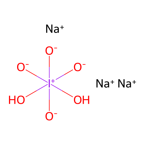 Periodic acid (H5IO6), sodium salt (1:3) structure