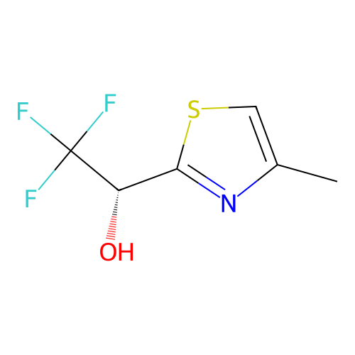 (1R)-2,2,2-trifluoro-1-(4-methyl-1,3-thiazol-2-yl)ethan-1-ol structure