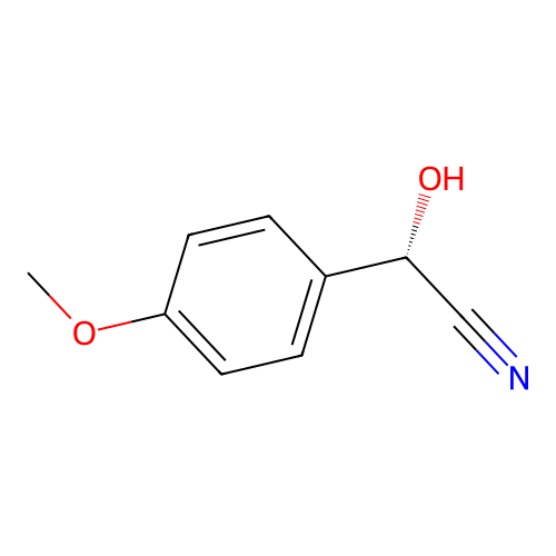 (S)-(4-Methoxyphenyl)hydroxyacetonitrile structure