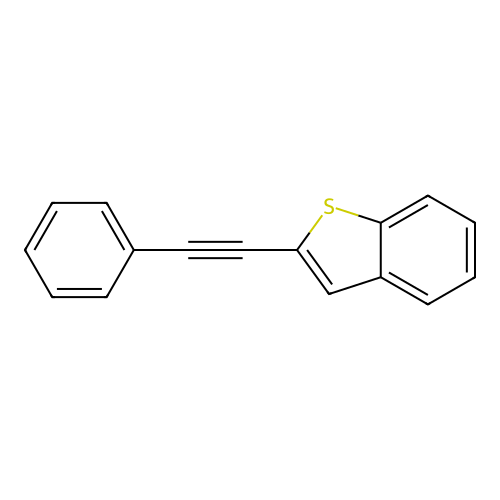 2-(2-Phenylethynyl)-1-benzothiophene structure