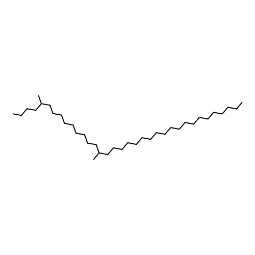 5,15-Dimethylpentatriacontane structure