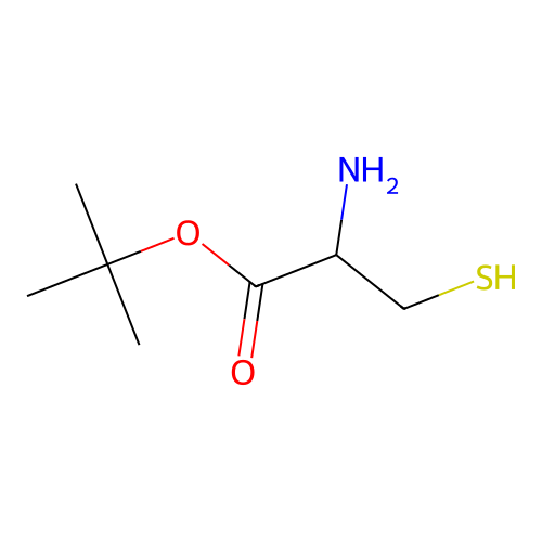 Tert-butyl 2-amino-3-sulfanylpropanoate structure