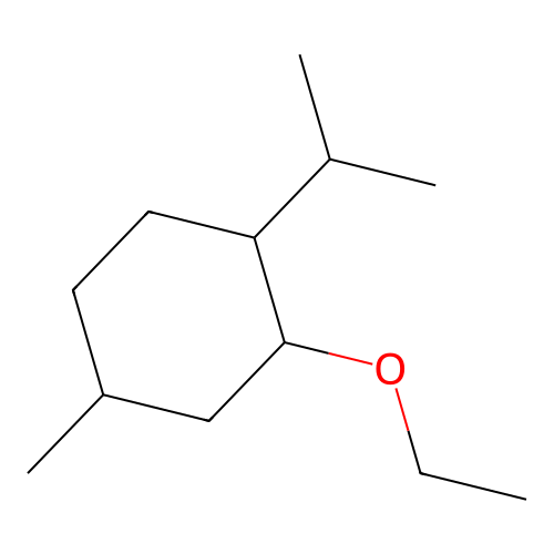 Cyclohexane, 2-ethoxy-4-methyl-1-(1-methylethyl)- structure