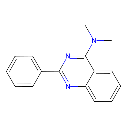 4-Quinazolinamine, N,N-dimethyl-2-phenyl- structure