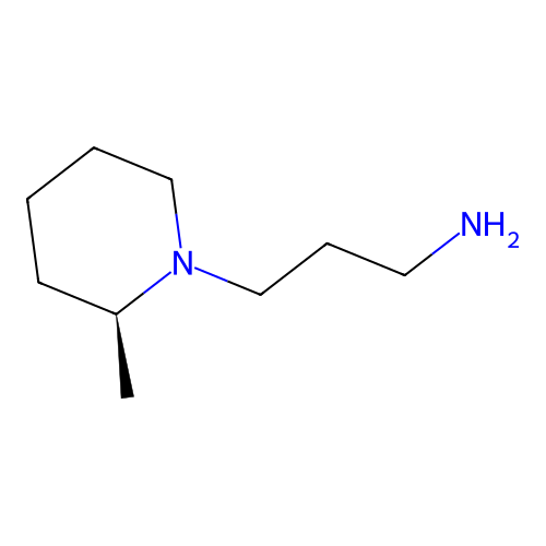 3-[(2S)-2-methylpiperidin-1-yl]propan-1-amine structure