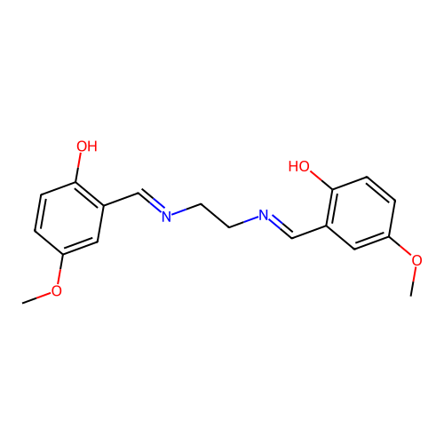 N,N'-双(5-甲氧基亚水杨基)-1,2-乙二胺 structure
