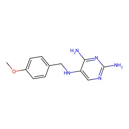 N5-[(4-methoxyphenyl)methyl]pyrimidine-2,4,5-triamine structure