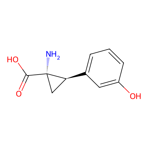 (1S,2R)-1-Amino-2-(3-hydroxyphenyl)cyclopropanecarboxylic acid structure