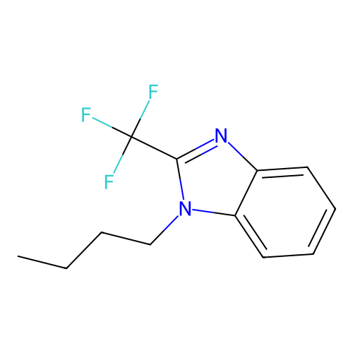 1-Butyl-2-(trifluoromethyl)benzimidazole structure