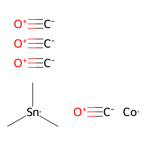 Cobalt, tetracarbonyl(trimethylstannyl)- structure