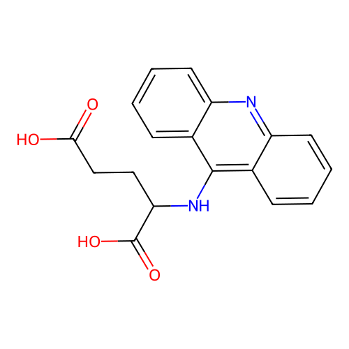 2-(acridin-9-ylamino)pentanedioic Acid structure