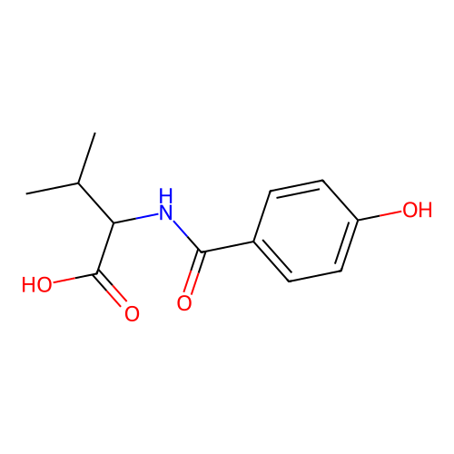 N-(4-hydroxybenzoyl)valine structure