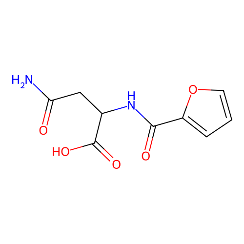 N~2~-(Furan-2-carbonyl)asparagine structure