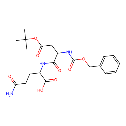 5-amino-2-(2-(((benzyloxy)carbonyl)amino)-4-(tert-butoxy)-4-oxobutanamido)-5-oxopentanoic acid structure