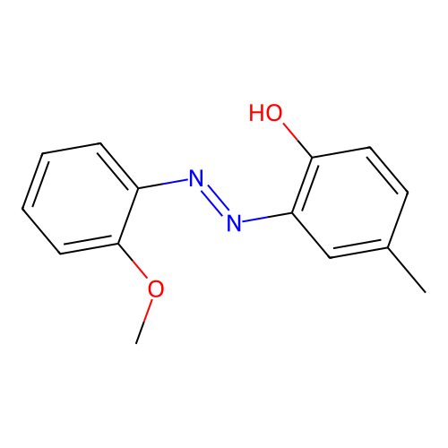 Phenol, 2-[(2-methoxyphenyl)azo]-4-methyl- structure